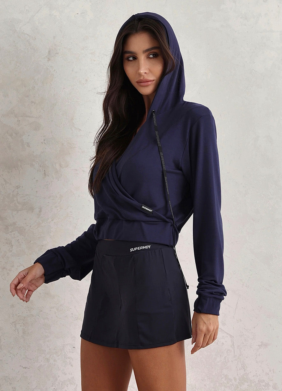 Blue Navy Superhot Skirt Fitt SKT5542