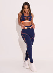 Blue Navy Superhot Sport Bra Comfy TOP5429