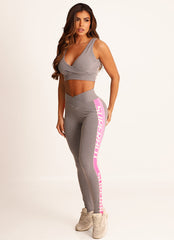 Grey Superhot Sports Bra Comfy TOP5507